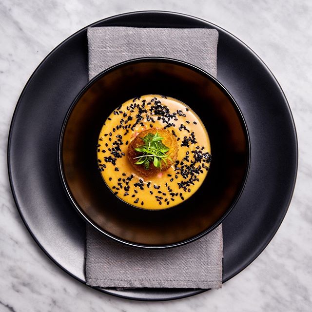 …It's almost Friday, the perfect excuse to indulge in our New Autumn menu. 
CROQUETTE 
Sustainable Linefish. Tom Yum. Ginger. Sesame. Coriander.
A Fish Croquette, served with a Tom Yum Butter, Pickled Ginger, Coriander Pesto, Spring Onion & Roasted Sesame Seeds. 📸 @andreavdspuy 
#capetown #capetownsouthafrica #capetownrestaurants #capetownfoodie #riverinerabbit